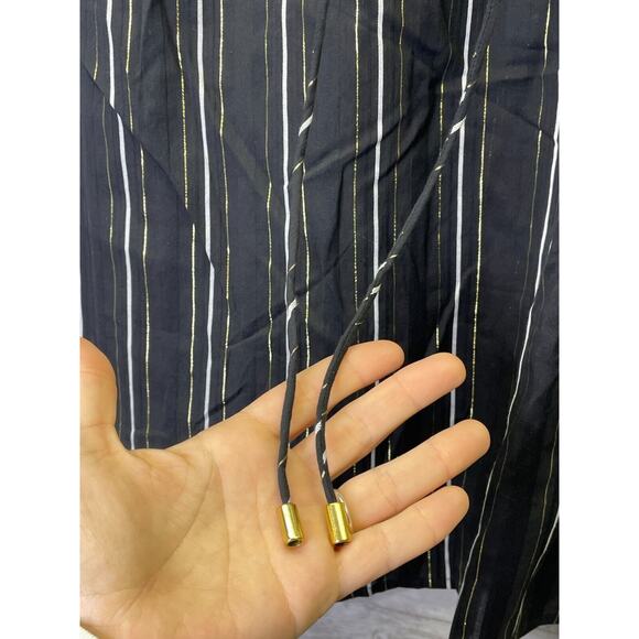 Ann Taylor Black and White Striped Blouse - Picture 4 of 11